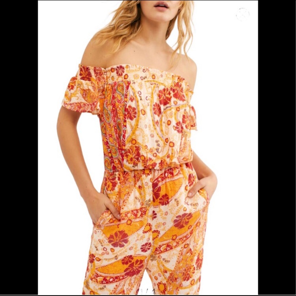 Free people maxi romper size M